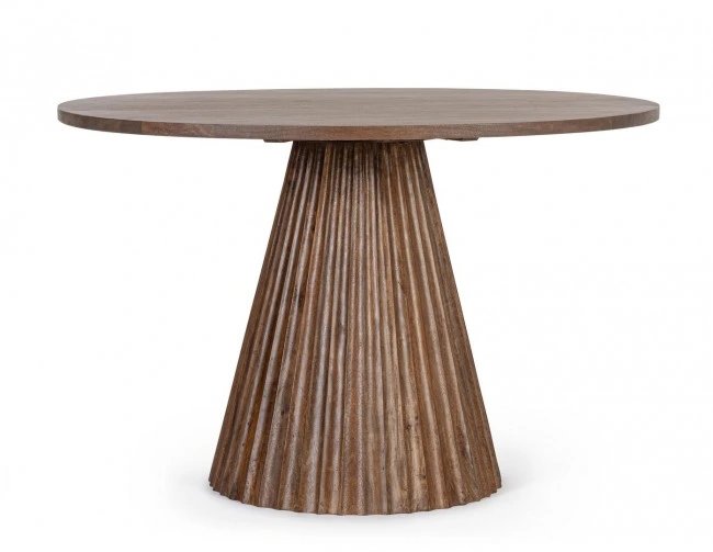 BIZZOTTO Dřevěný jídelní stůl ORISSA 120 cm hnědý