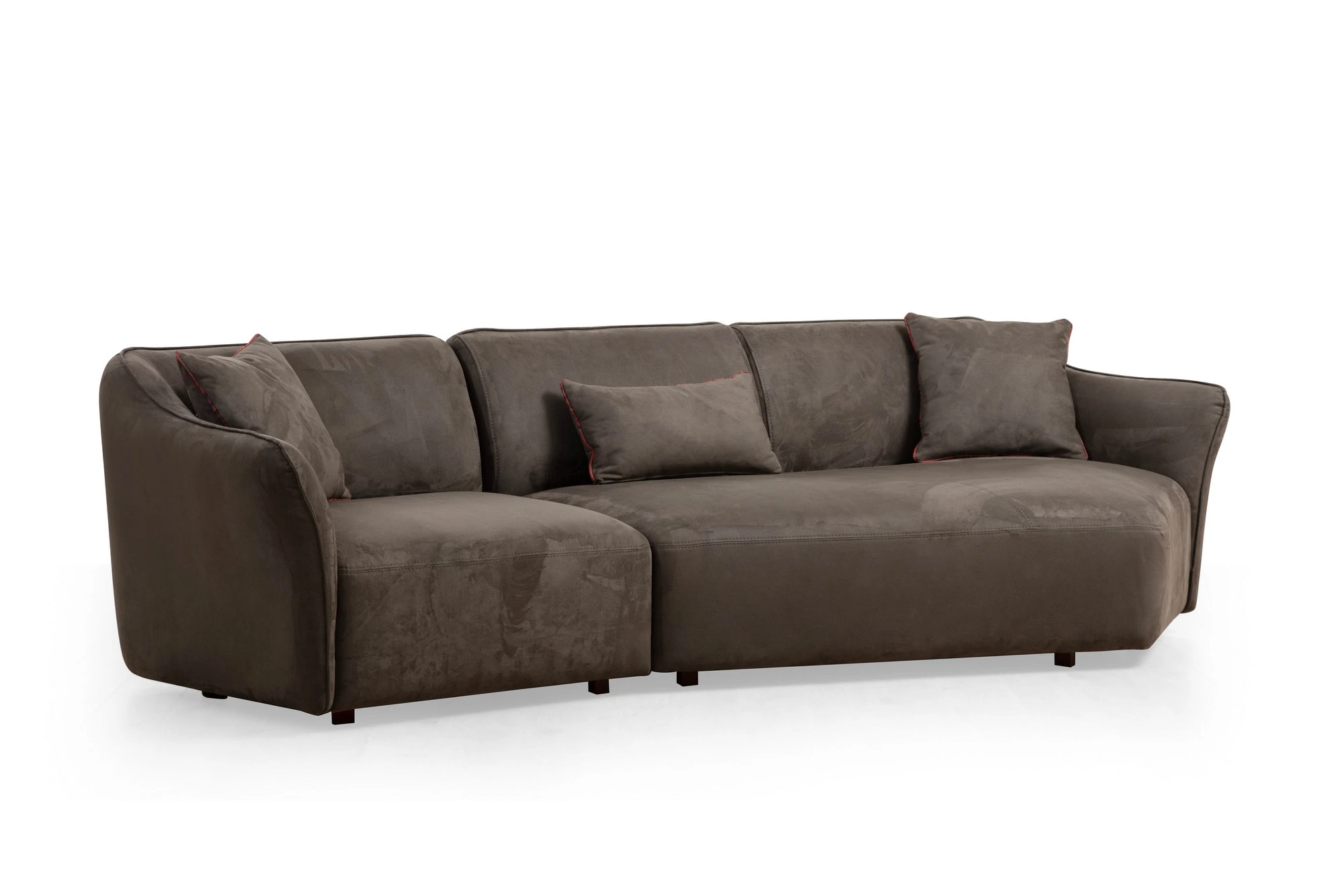 Hanah Home Třímístná pohovka MENTIS hnědá 288 cm