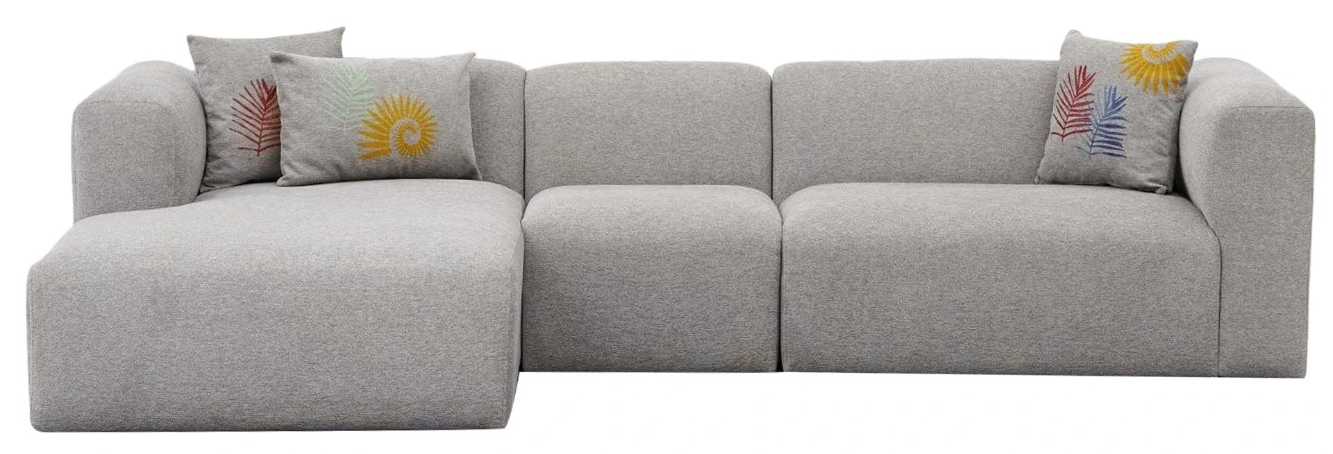 Hanah Home Rohová pohovka LINDEN levá světle šedá