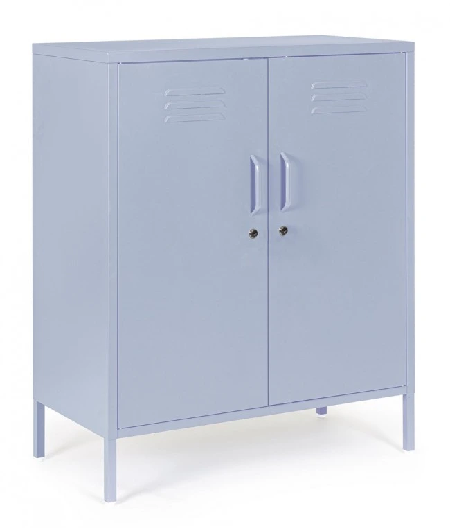 BIZZOTTO Kovová komoda CAMBRIDGE světle modrá