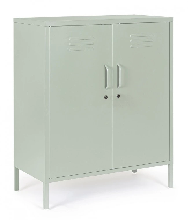 BIZZOTTO Kovová komoda CAMBRIDGE světle zelená