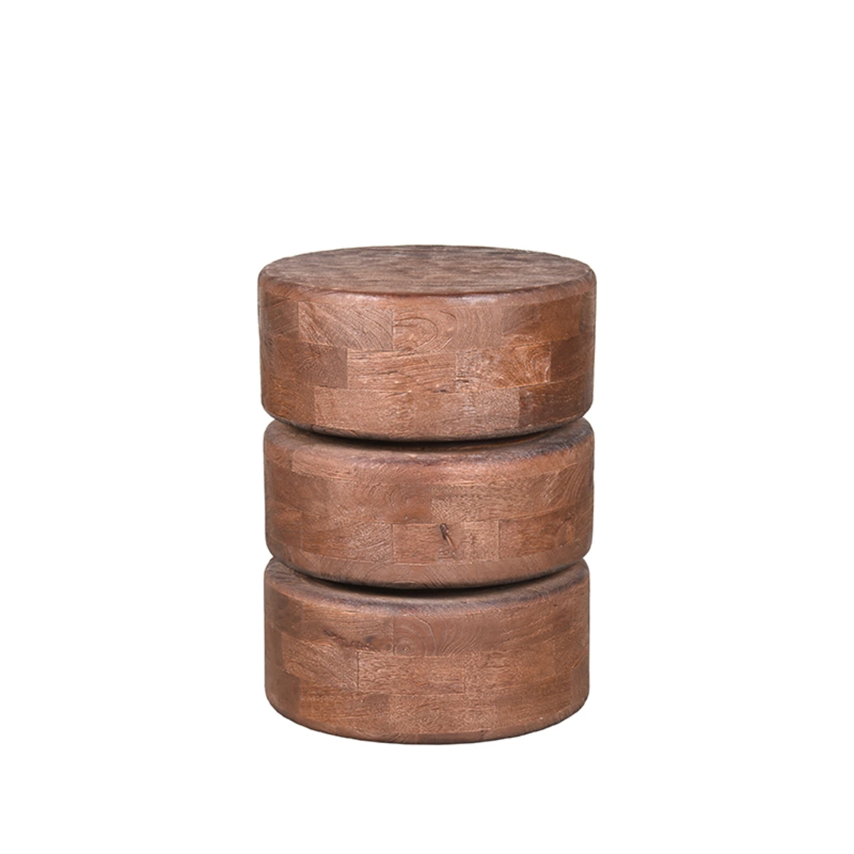 LABEL51 Odkládací stolek MILLY ø35 cm hnědý