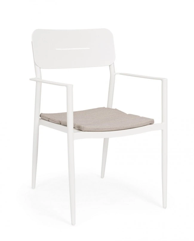 BIZZOTTO Zahradní židle NEBULA bílá