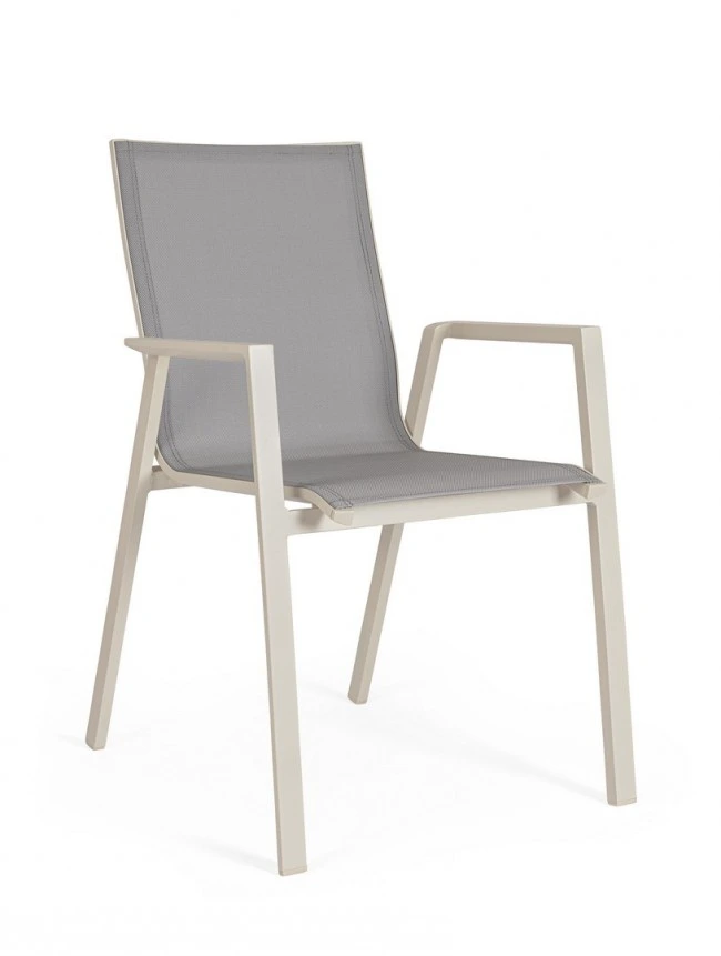 BIZZOTTO Zahradní jídelní židle KRION tmavě šedá