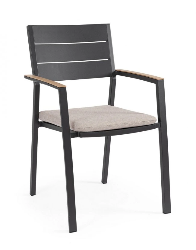 BIZZOTTO Zahradní židle ZELMAR antracit