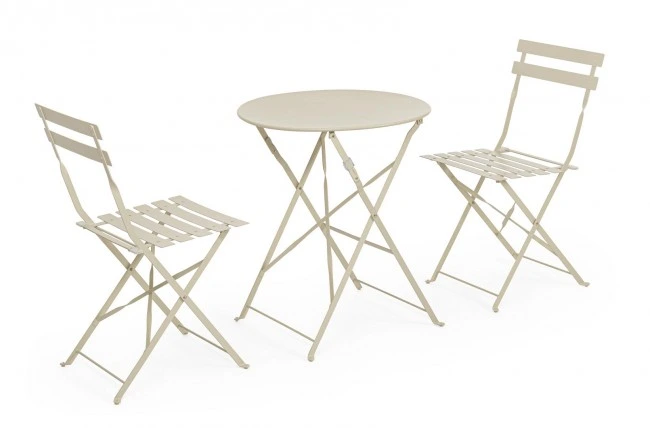 BIZZOTTO Zahradní set stolku a židlí AUSTIN krémová