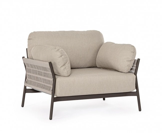 BIZZOTTO Zahradní křeslo PARDIS krémové