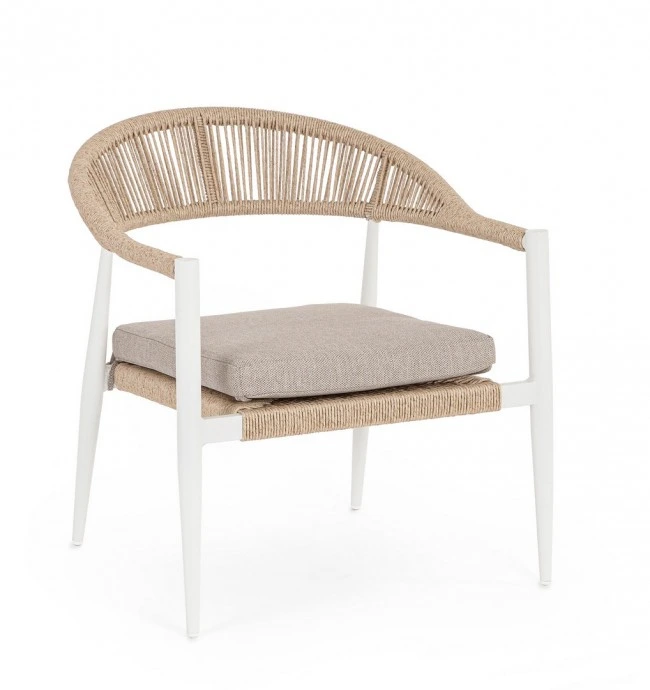 BIZZOTTO Zahradní křeslo JANDIA bílé