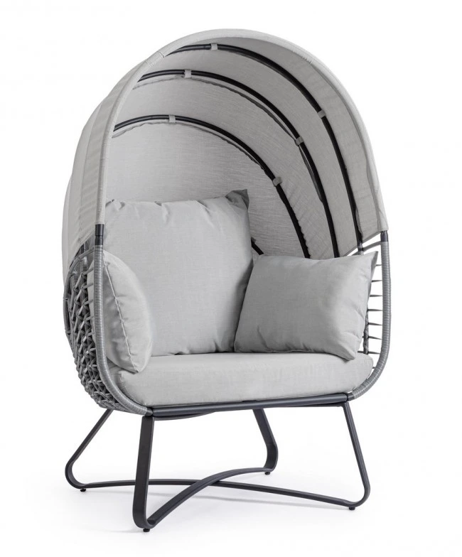 BIZZOTTO Zahradní křeslo ELDON šedé