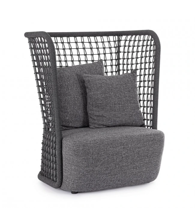 BIZZOTTO Zahradní křeslo KOLLAR antracit