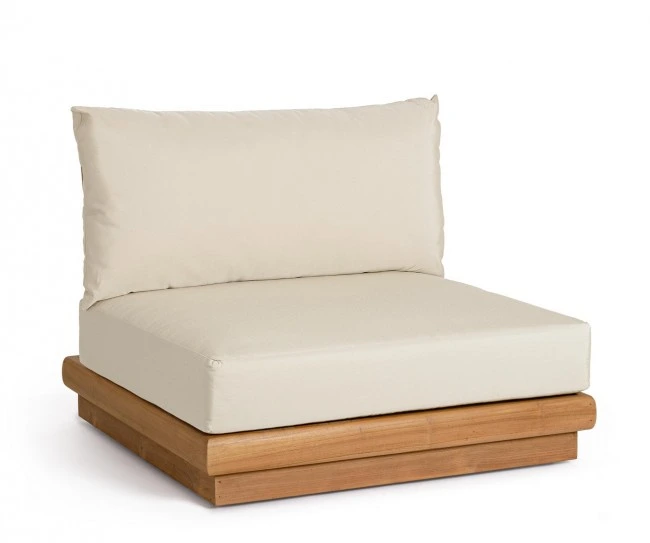 BIZZOTTO Zahradní křeslo DELGADA krémové