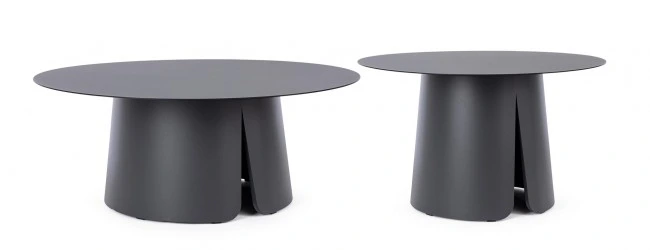 BIZZOTTO Set konferenčních stolků BRYAN antracit