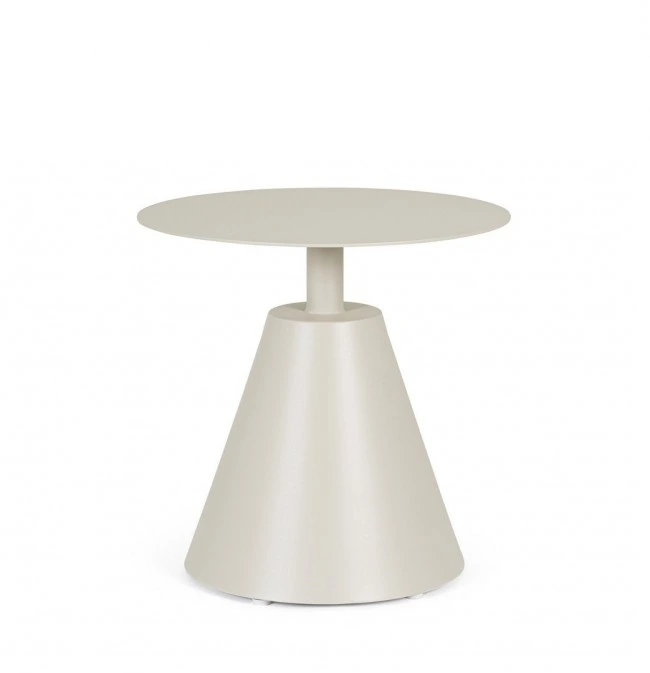 BIZZOTTO Kulatý konferenční stolek ALOHA béžový ø50 cm