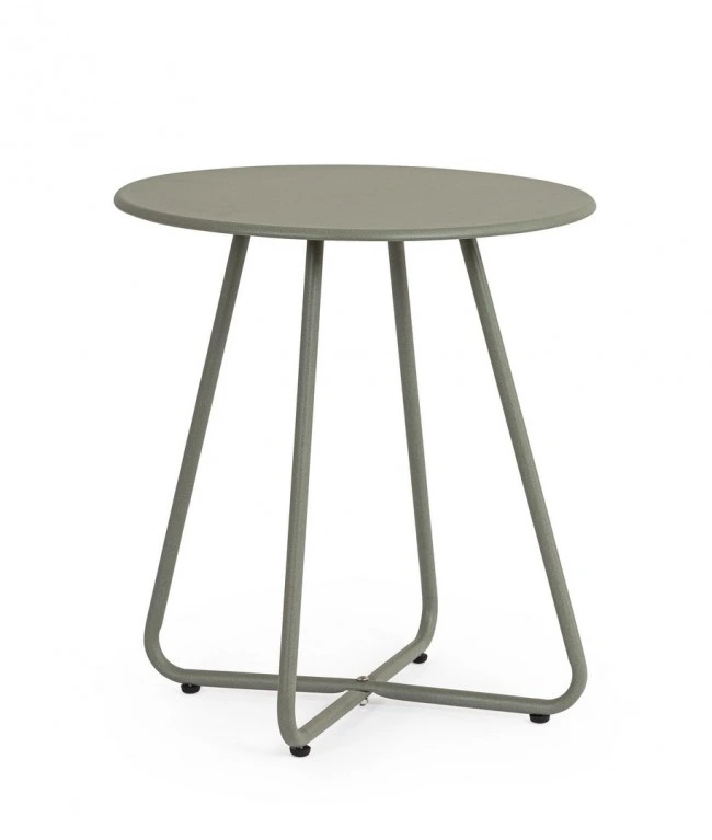 BIZZOTTO Kulatý konferenční stolek JABLE zelený ø45 cm