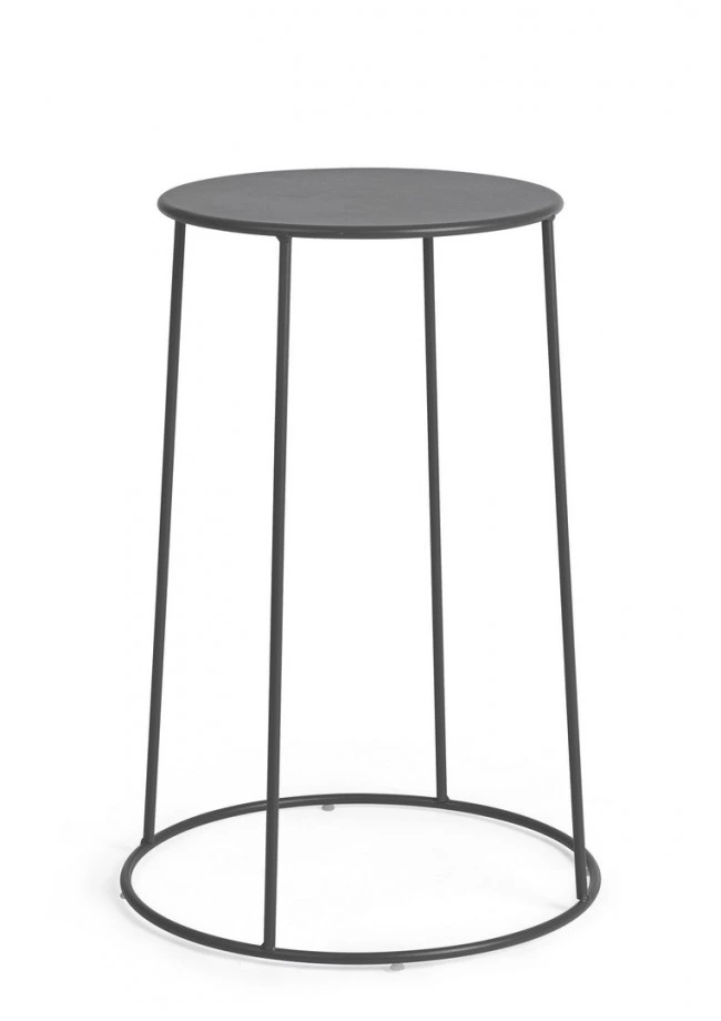 BIZZOTTO Kulatý konferenční stolek AUSTIN antracit ø35 cm
