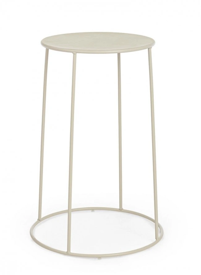 BIZZOTTO Kulatý konferenční stolek AUSTIN krémový ø35 cm