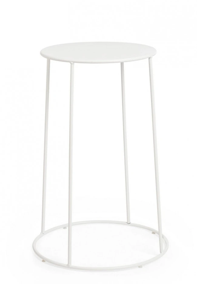 BIZZOTTO Kulatý konferenční stolek AUSTIN bílý ø35 cm