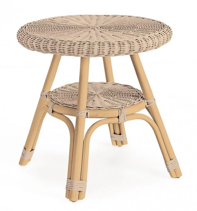 BIZZOTTO Kulatý konferenční stolek ALLISS přírodní ø52 cm