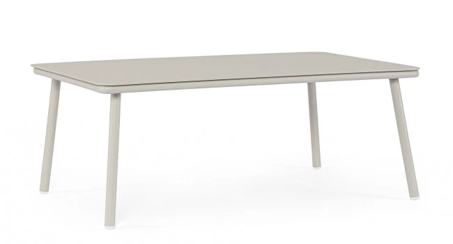 BIZZOTTO Zahradní konferenční stolek SPIKE světlý 104x61 cm