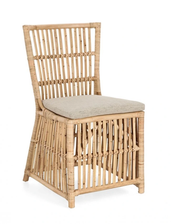 BIZZOTTO Ratanová jídelní židle ELVAS světlá