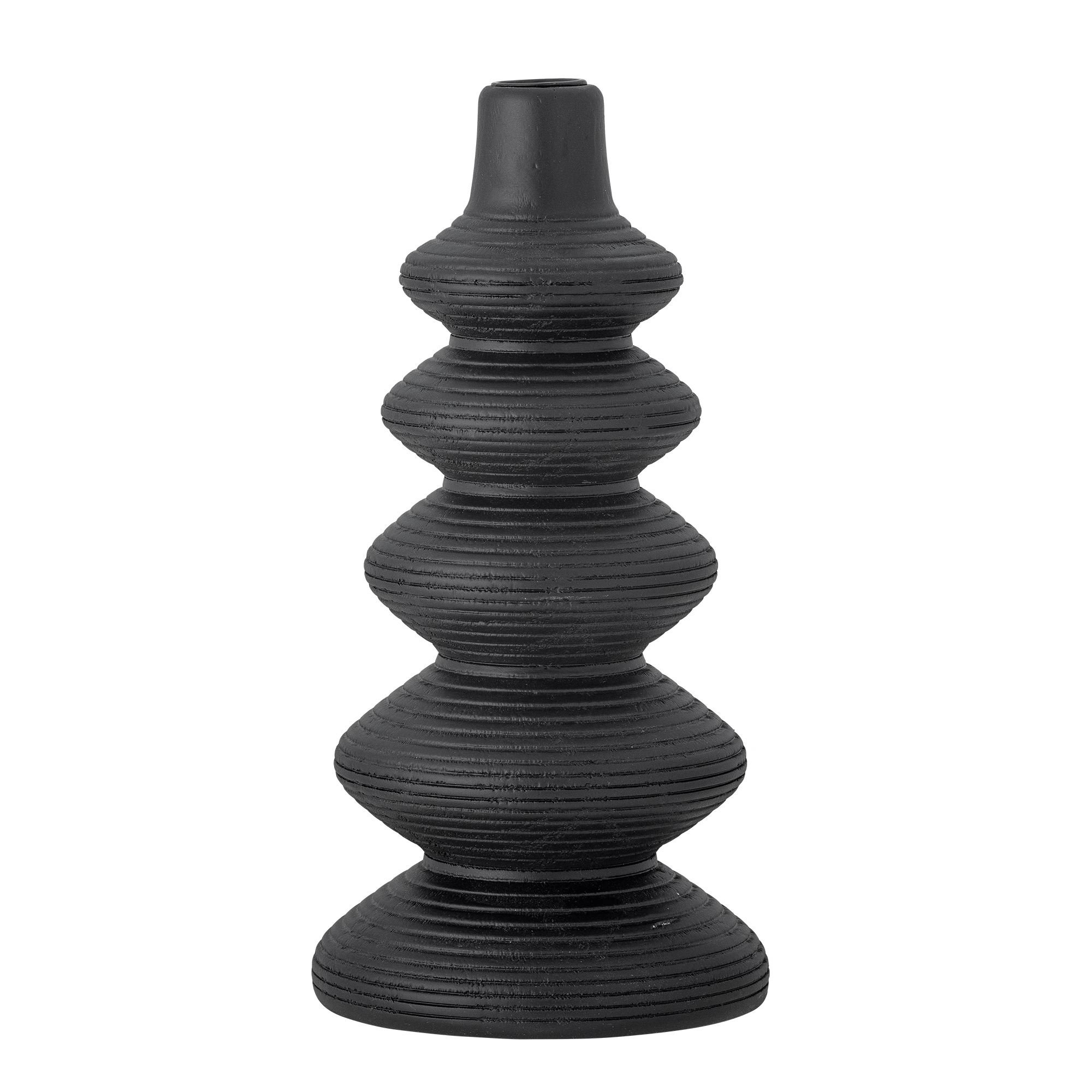 BLOOMINGVILLE Dřevěný svícen ARI černý