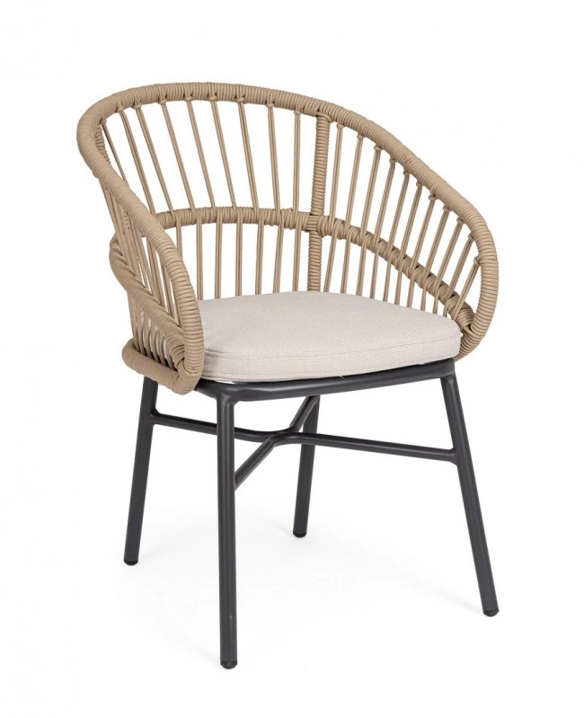 BIZZOTTO Zahradní židle ODIVELAS béžová