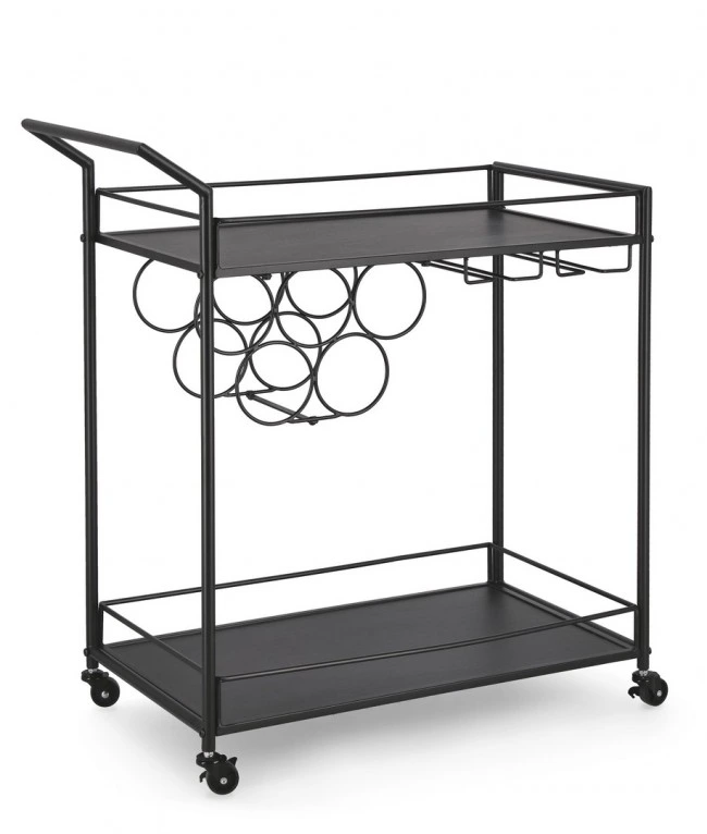 BIZZOTTO Barový vozík ISAAC černý