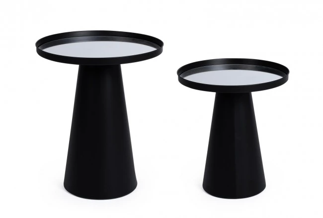 BIZZOTTO Set dvou konferenčních stolků REFLEX černý