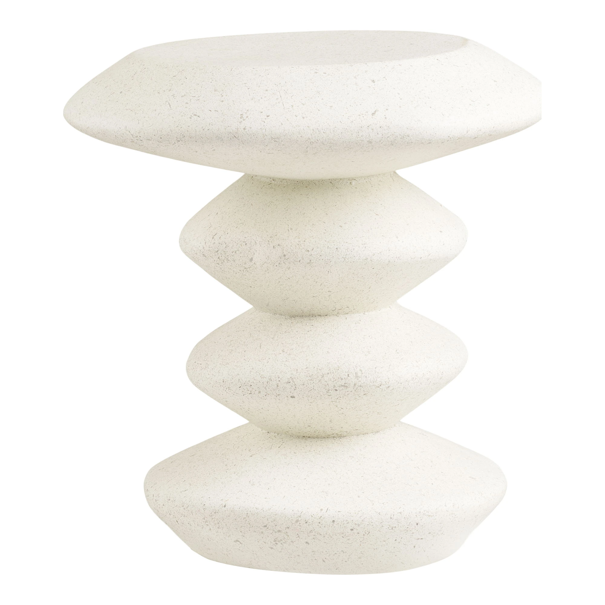 House Nordic Odkládací stolek BLACKBURN bílý ø36 cm