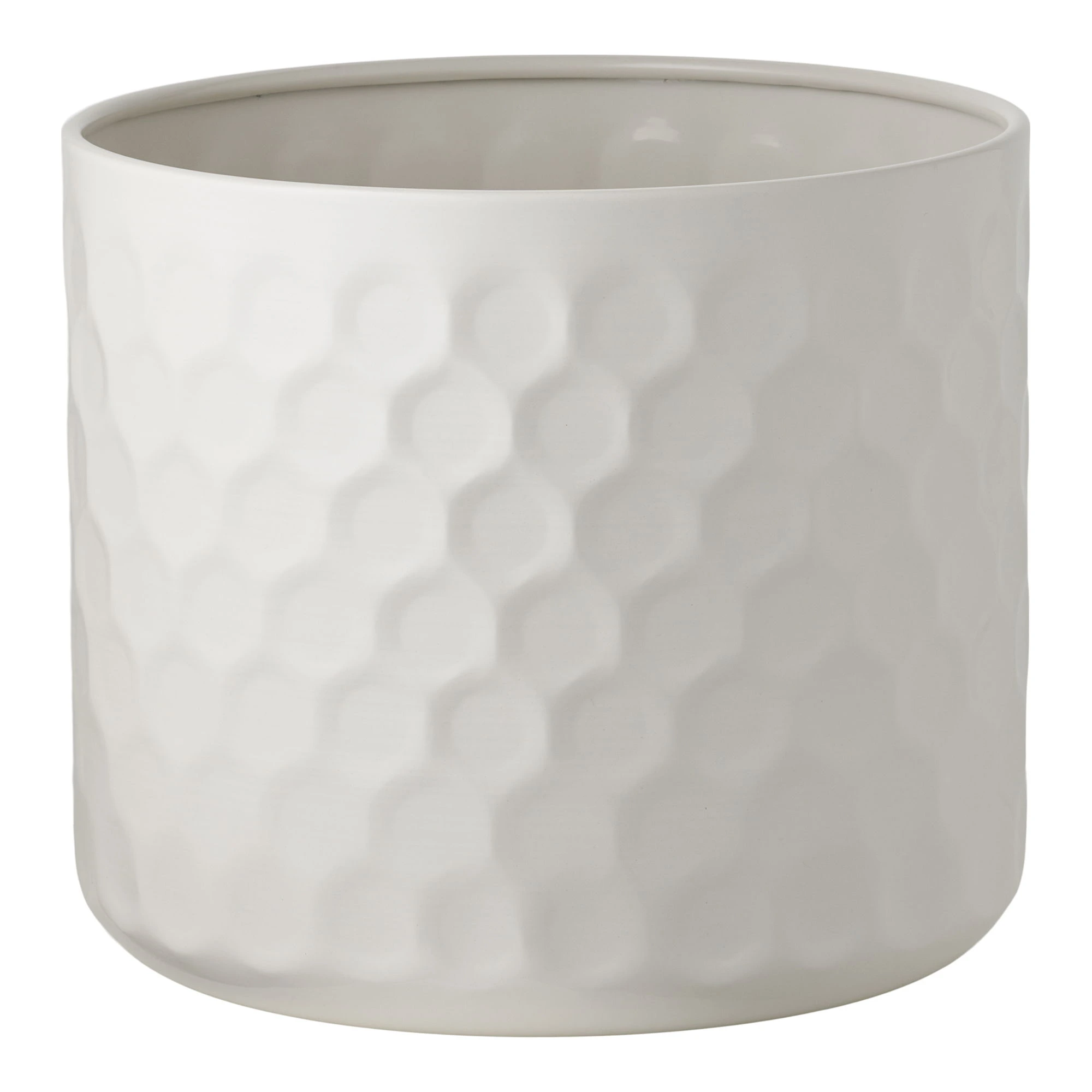 House Nordic Kovový květináč FLOWERPOT bílý