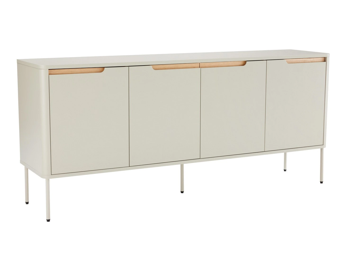 BIZZOTTO Dřevěná komoda NATHAN béžová 170x75 cm