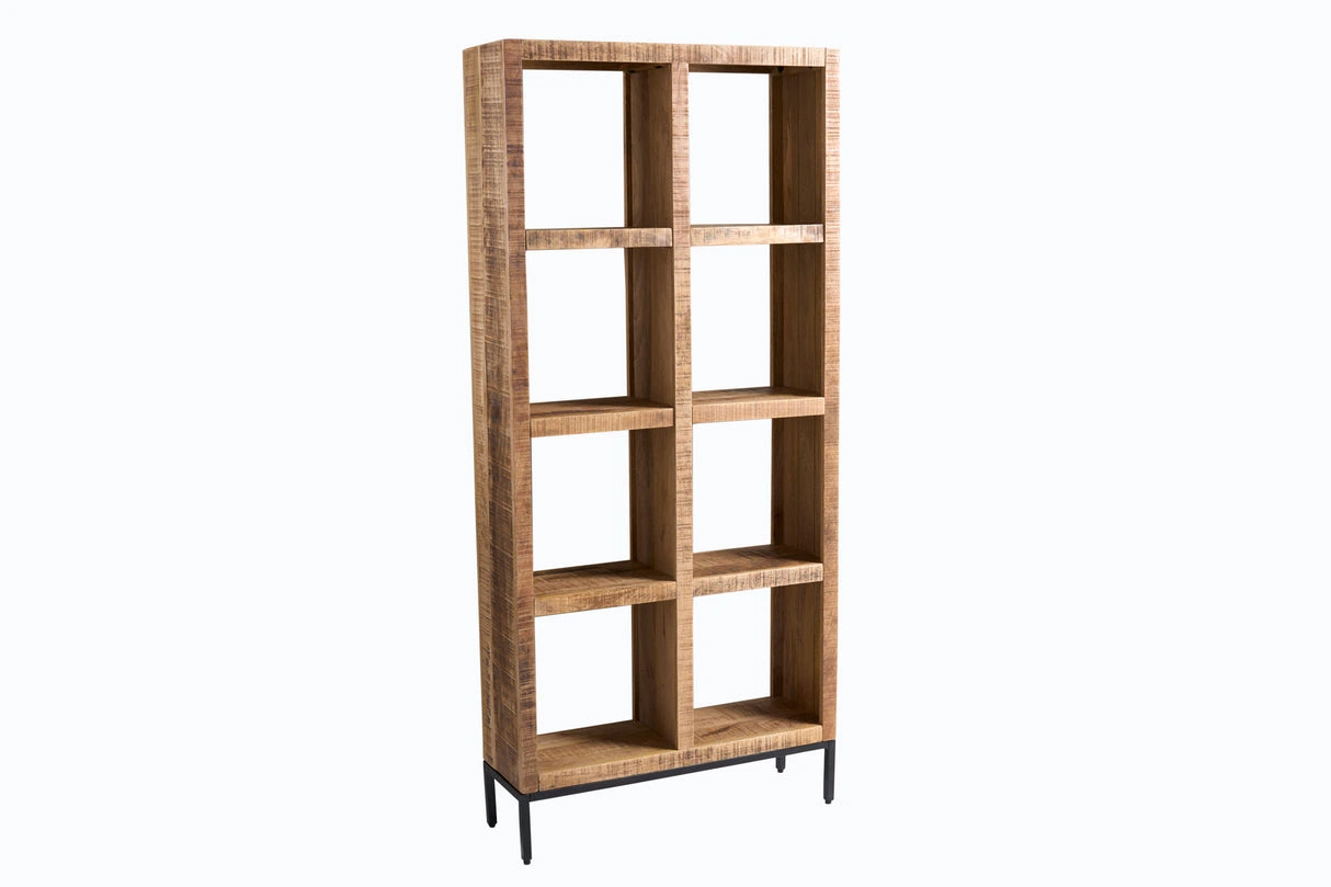 Invicta Dřevěná knihovna IRON CRAFT 180x80 cm mango