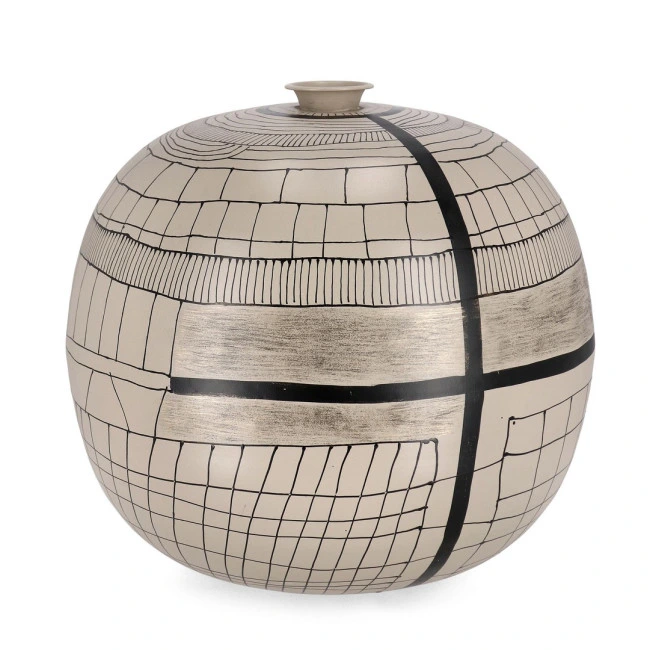 BIZZOTTO Váza SIVA krémová 39 cm