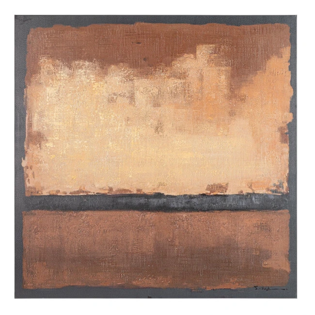 BIZZOTTO Obraz BANDY hnědý 140x140 cm