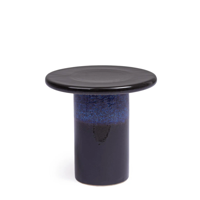 BIZZOTTO Konferenční stolek BARAKI modrý ø40