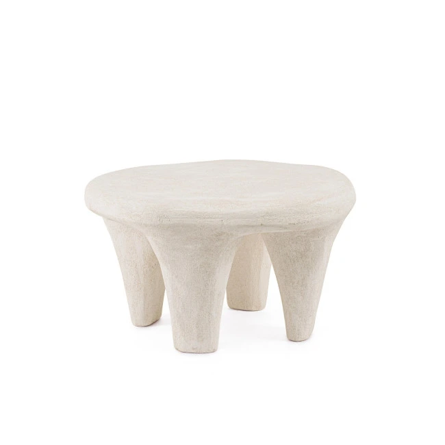 BIZZOTTO Odkládací stolek ALBIN bílý 66x60 cm