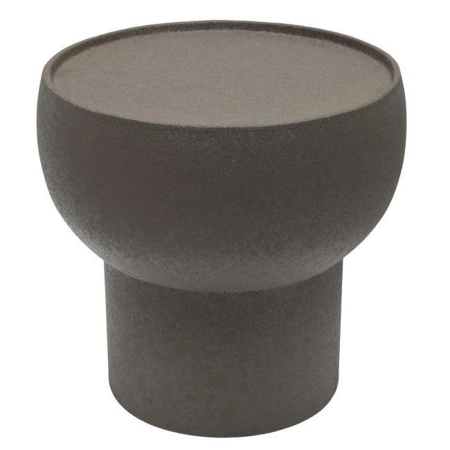 BIZZOTTO Konferenční stolek ALLIGATOR šedý ø41