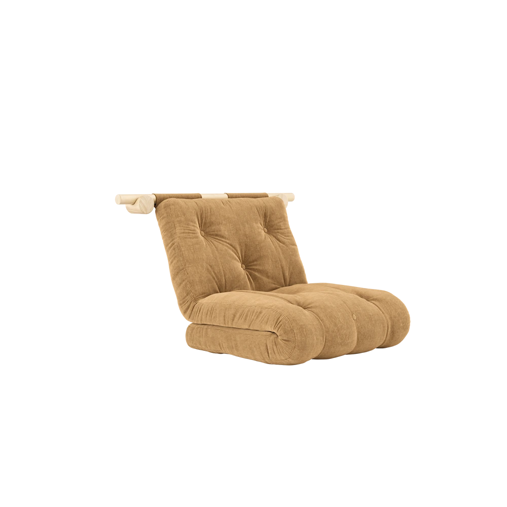 KARUP DESIGN Rozkládací křeslo HOOKED karamelově hnědé