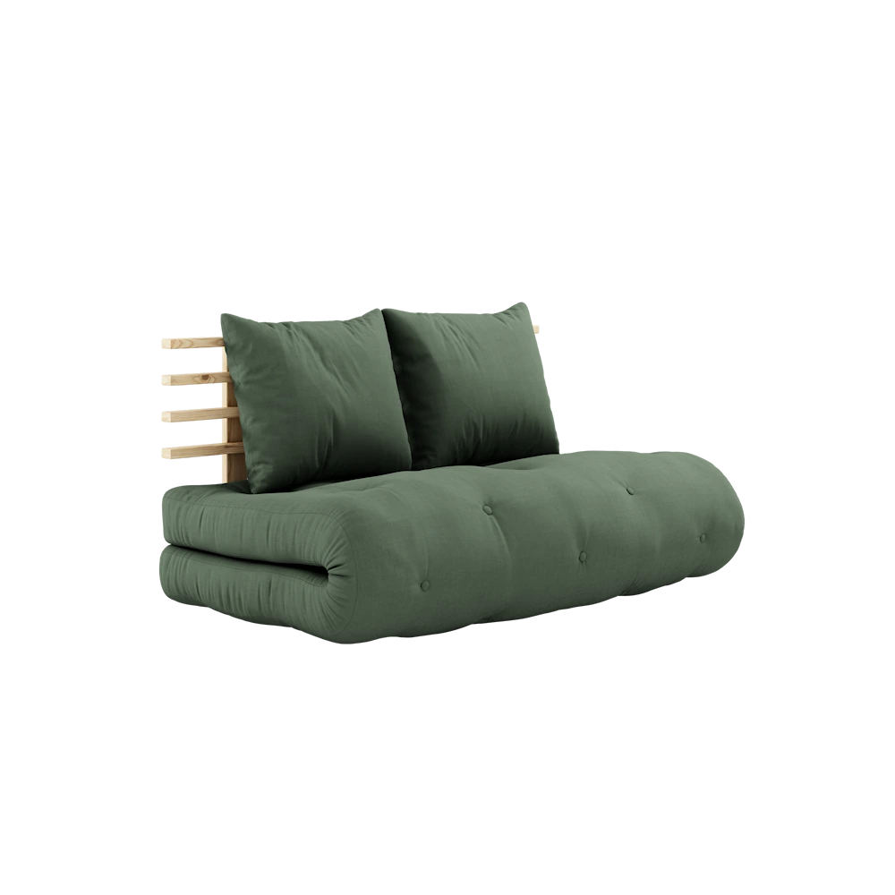 KARUP DESIGN Rozkládací pohovka SHIN olivová 140 cm