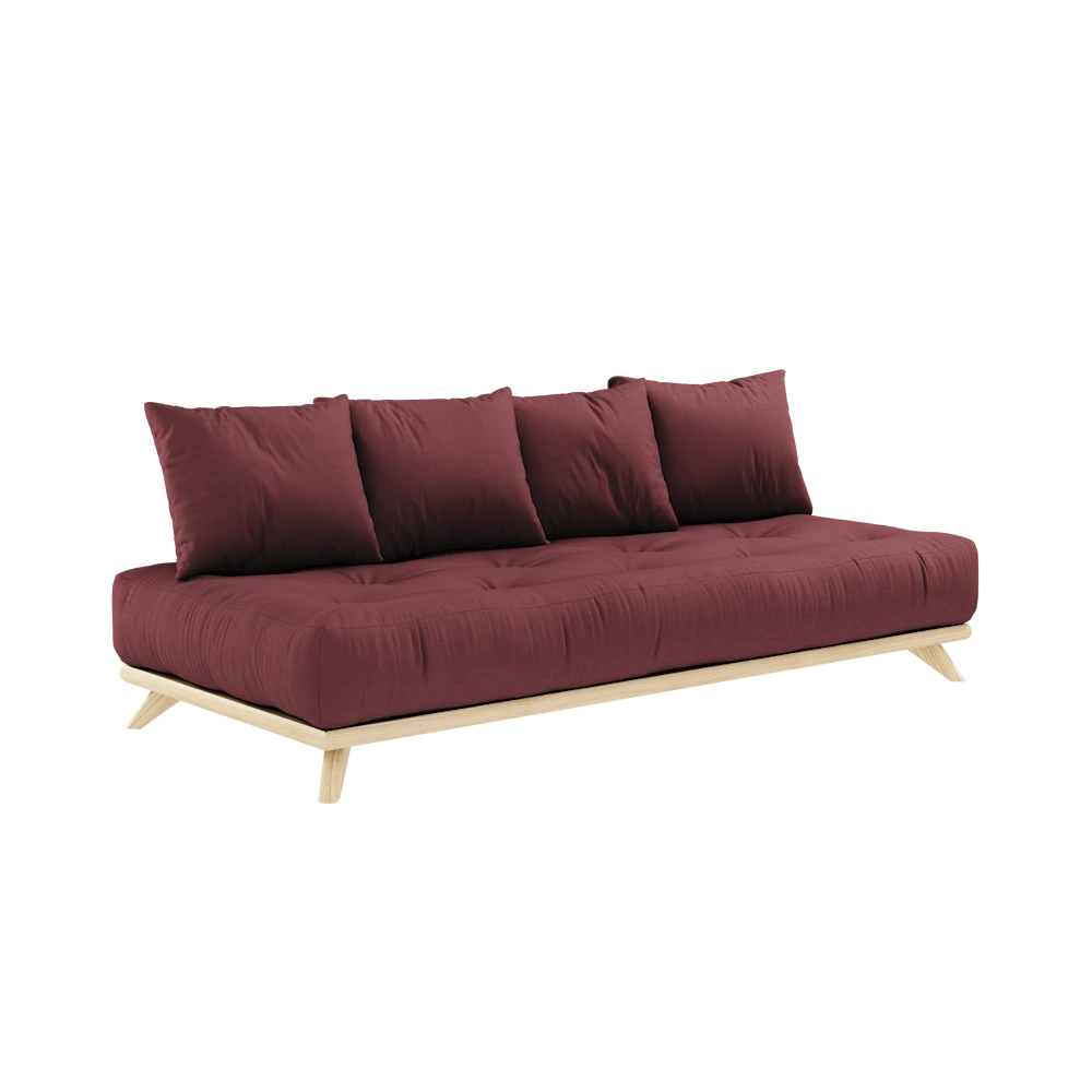 KARUP DESIGN Dřevěná pohovka SENZA vínová 200 cm