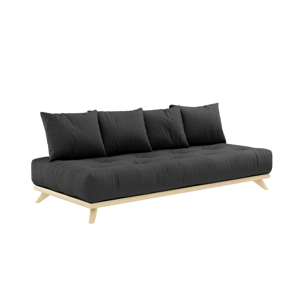 KARUP DESIGN Dřevěná pohovka SENZA tmavě šedá 200 cm