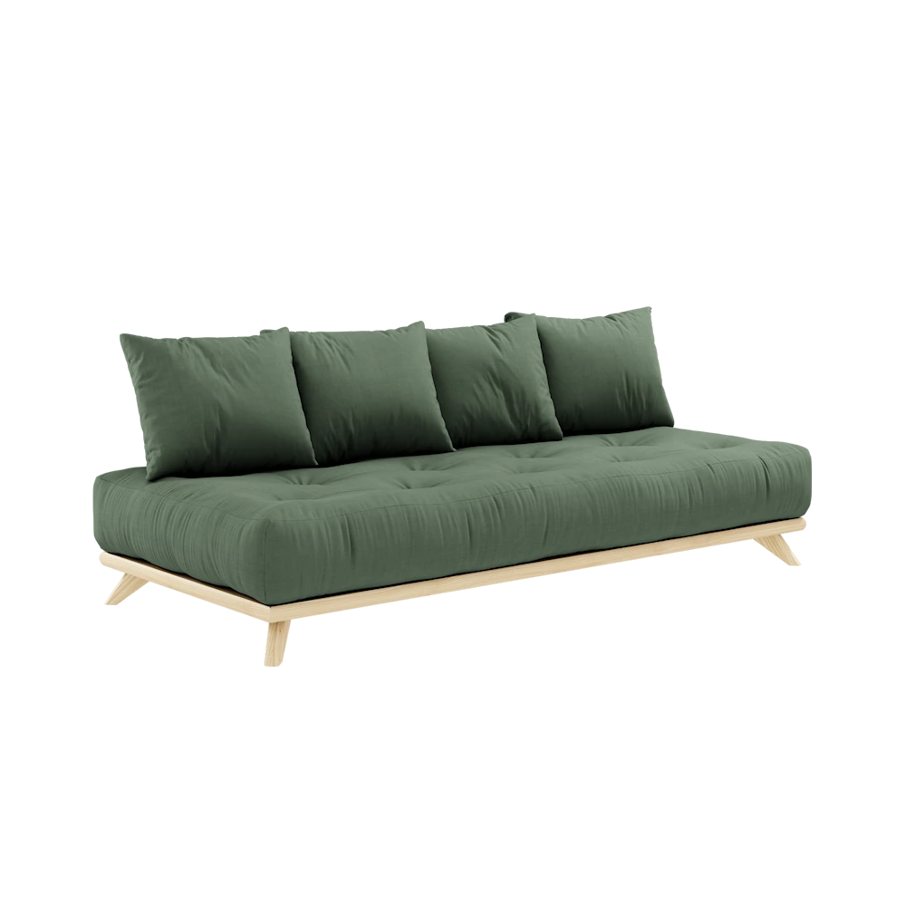 KARUP DESIGN Dřevěná pohovka SENZA olivová 200 cm