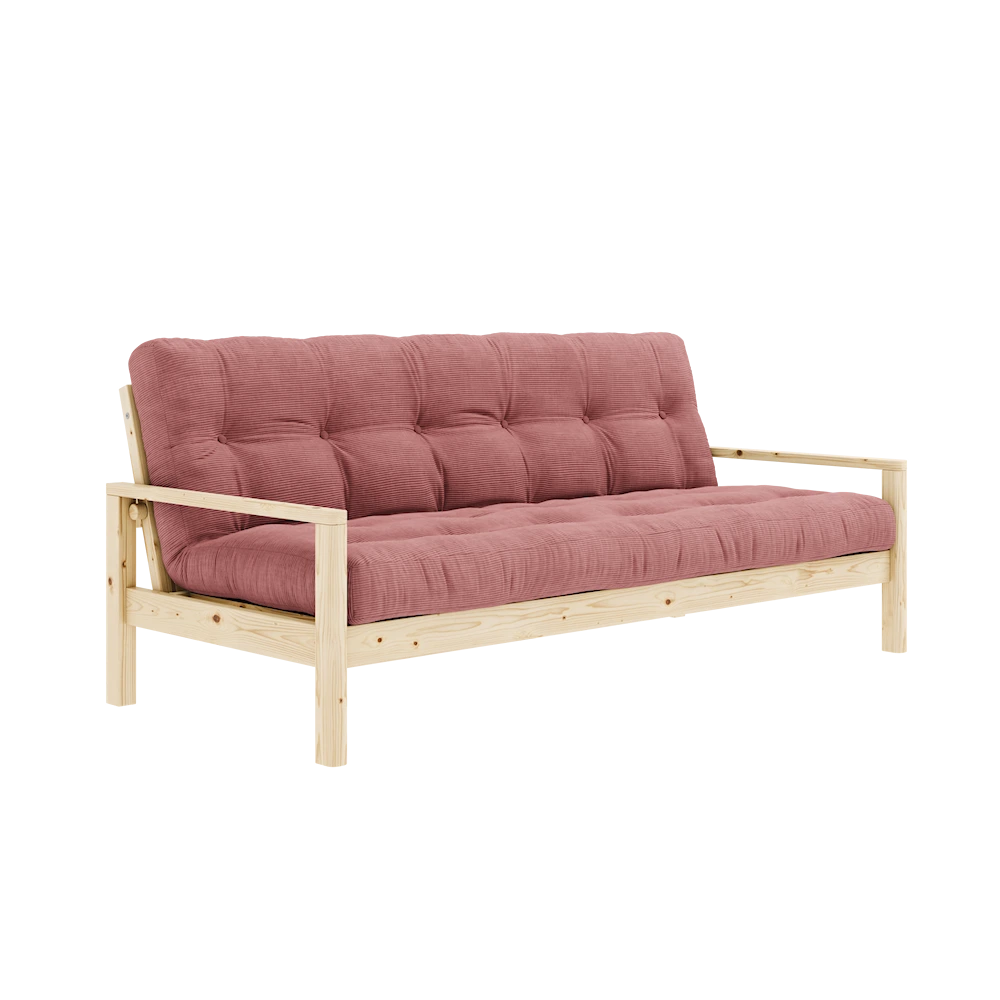 KARUP DESIGN Třímístná rozkládací pohovka KNOB růžová