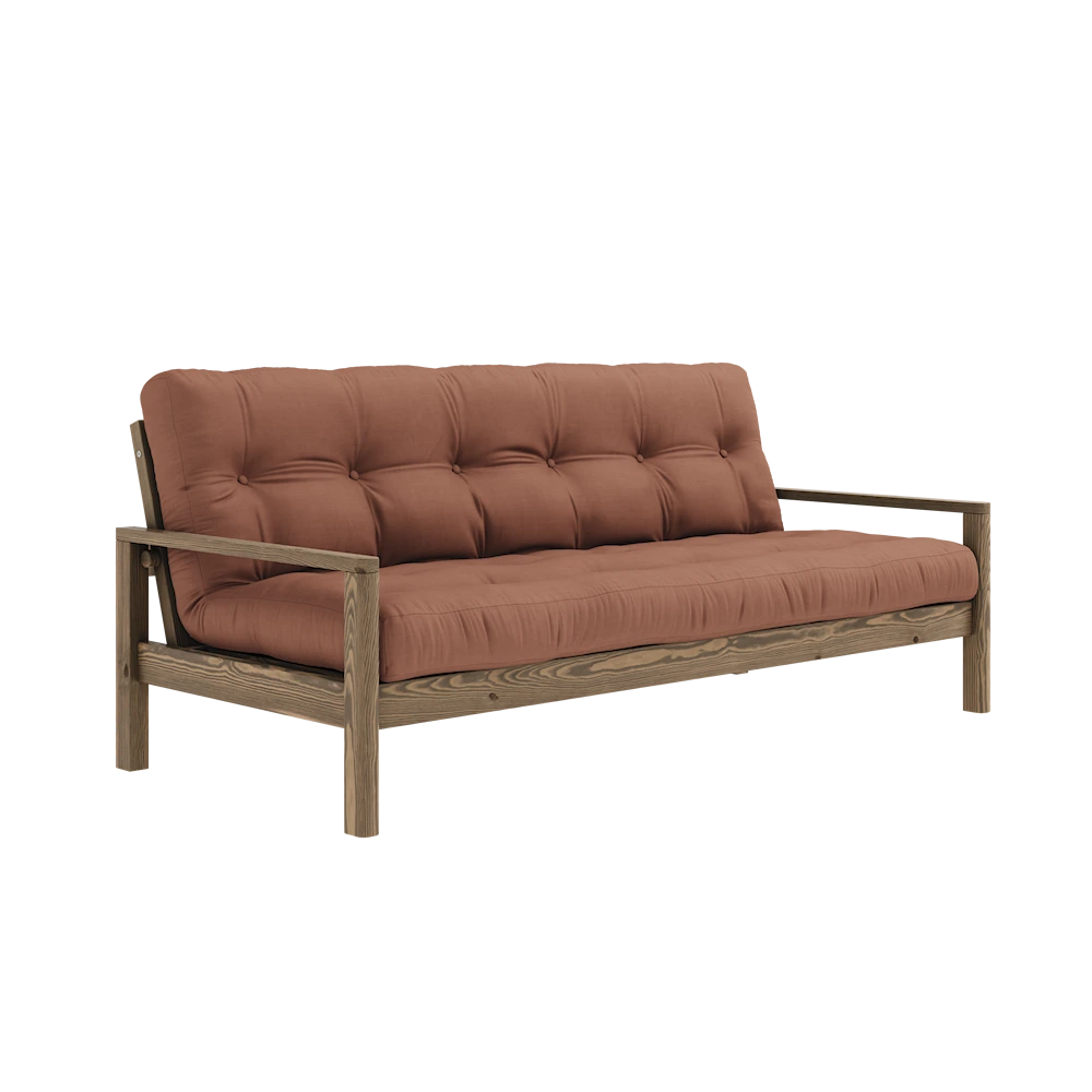 KARUP DESIGN Dřevěná rozkládací pohovka KNOB hnědá