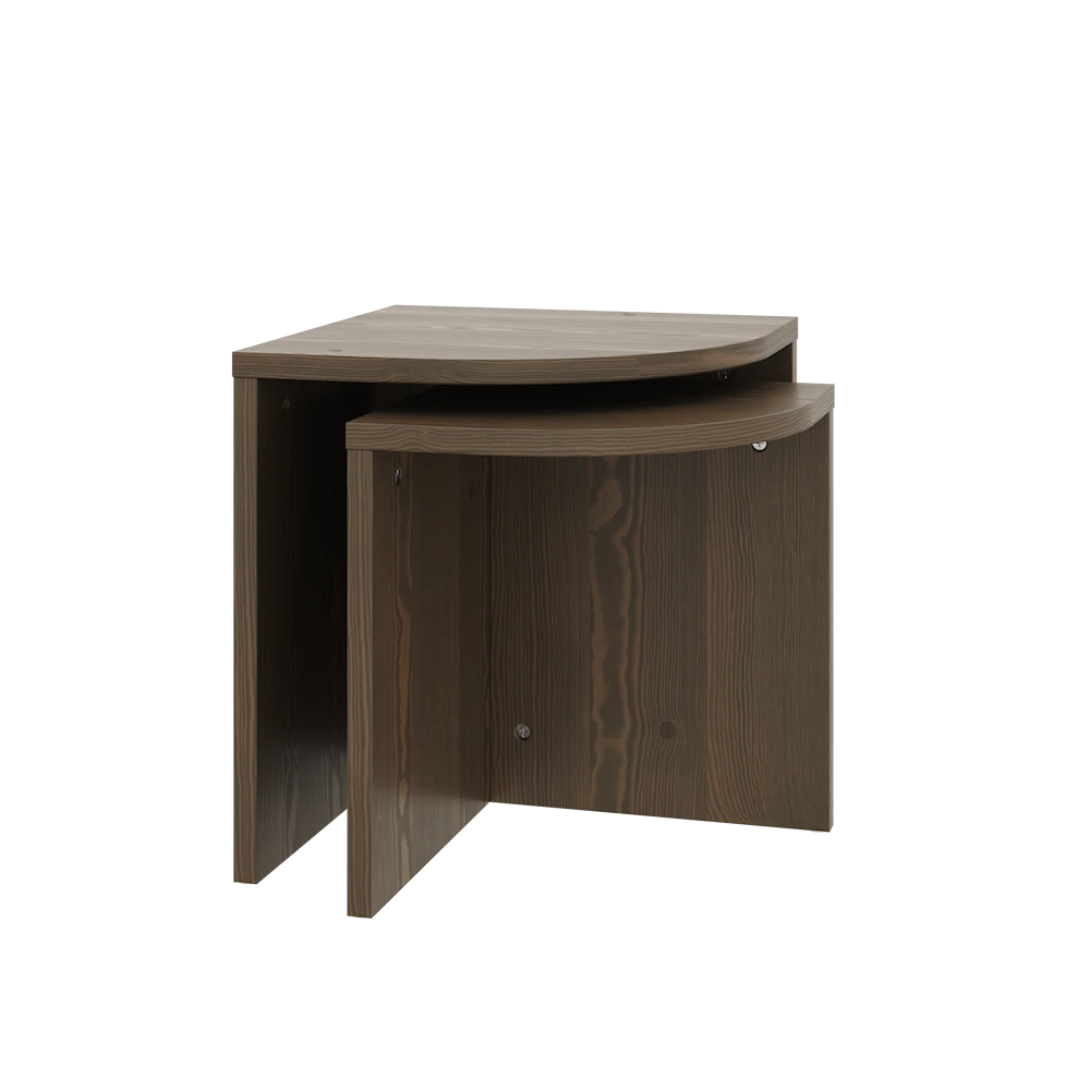 KARUP DESIGN Set 2 konferenčních stolků COMBINE tmavě hnědý