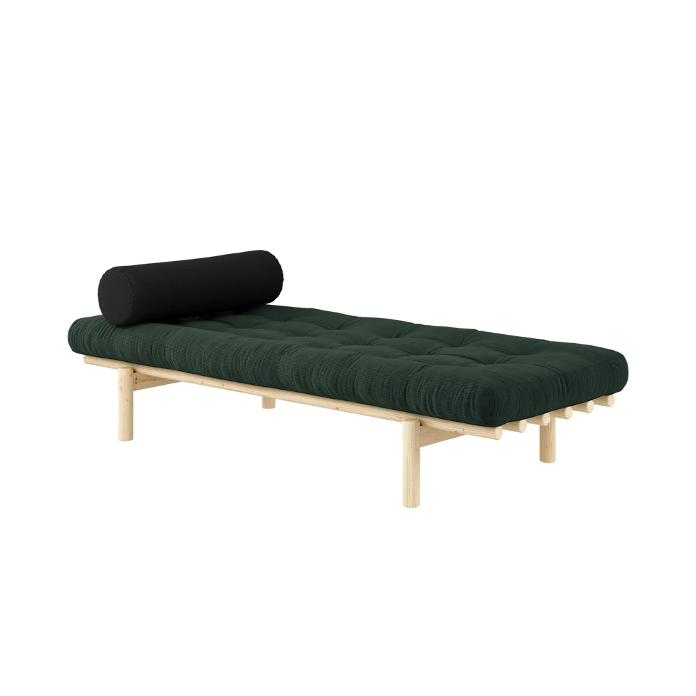 KARUP DESIGN Dřevěná pohovka NEXT tmavě zelená 200x75 cm