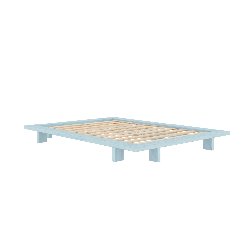 KARUP Dřevěná postel JAPAN 140x200 cm světle modrá