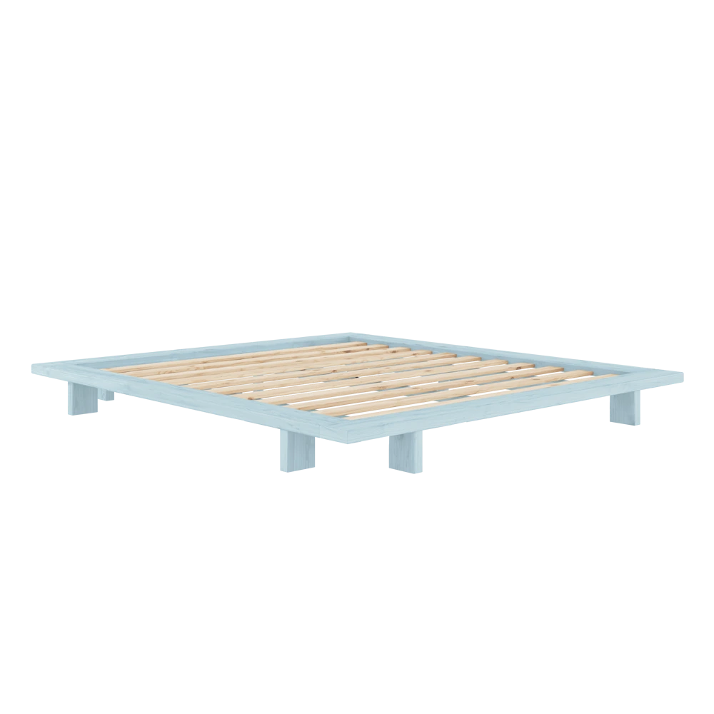 KARUP Dřevěná postel JAPAN 180x200 cm světle modrá