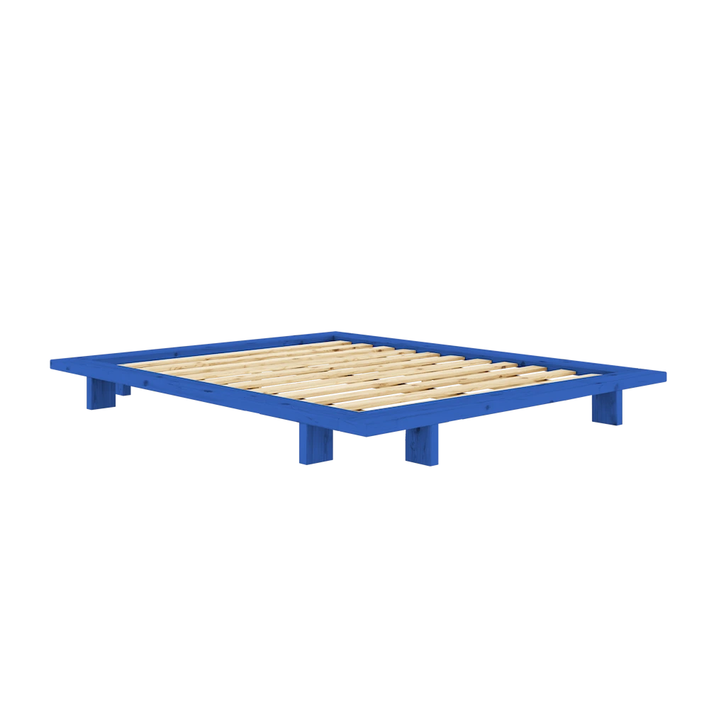 KARUP Dřevěná postel JAPAN 160x200 cm modrá