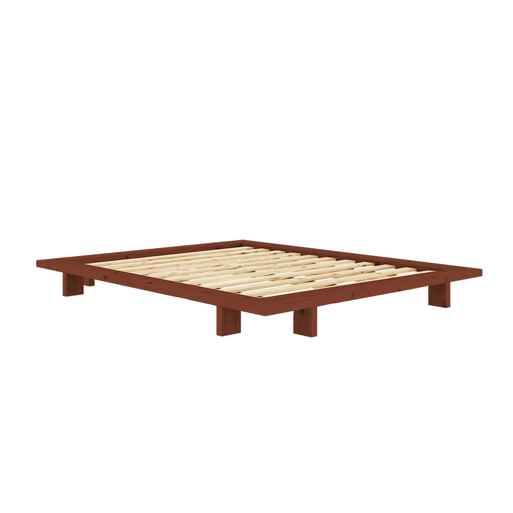 KARUP Dřevěná postel JAPAN 160x200 cm cihlová